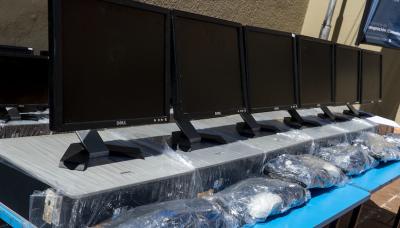 DONACION DE COMPUTADORAS RECICLADAS EN SAN ISIDRO