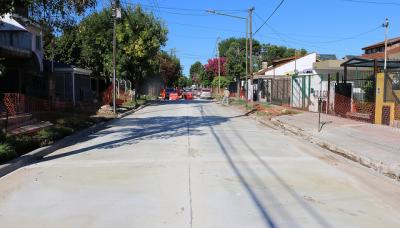 RENUEVAN EL ASFALTO DE ENTRE RÍOS EN MARTÍNEZ
