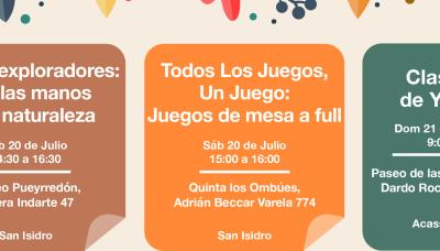 FAVORITOS FIN DE SEMANA EN SAN ISIDRO JULIO 2019