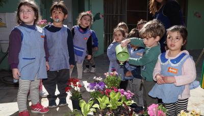 HUERTA ORGÁNICA EN JARDIN DE INFANTES, SAN ISIDRO