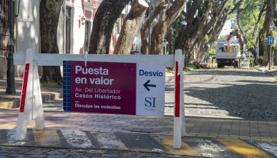 PUESTA EN VALOR CASCO HISTORICO SAN ISIDRO municipio de san isidro, adoquines, obras publicas, trabajos, mantenimiento, preserva