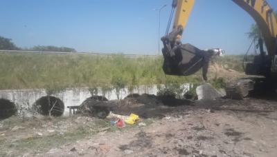 municipio de san isidro, obras publicas, limpieza, canales, anegamientos