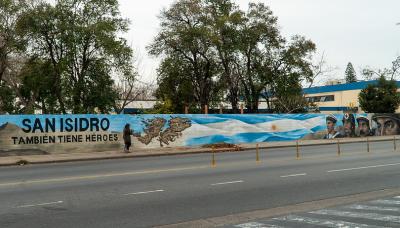 Mural, malvinas, soldados, yerbal, san isidro, guerra, pintura