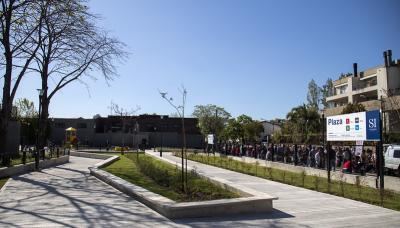 NUEVA PLAZA EN BECCAR SAN ISIDRO municipio de san isidro, plaza, espacio publico, beccar, nueva, juegos, canil, chicos, chicas, espectaculo, apertura