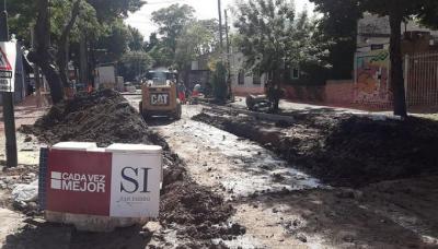 Obra hidráulica en Edison, Municipio de San Isidro