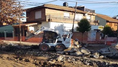 OBRAS EN CALLE 3 DE FEBRERO, SAN ISIDRO