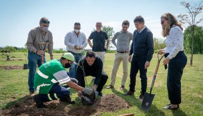 PLANTACION ARBOLES SAN ISIDRO municipio de san isidro, cambio climatico, sustentabilidad, arbol, arboles, plantacion, reino unido, embajada, ONU, naciones unidad, COP26