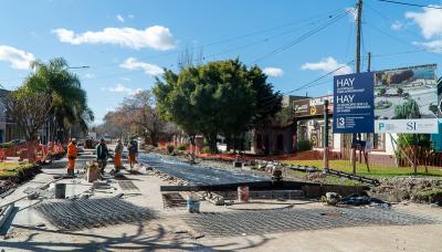 municipio de san isidro, pavimento, calle, bacheo, obras publicas, infraestructura, calles, heroe de malvinas, caseros, bajo de san isidro