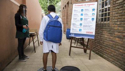 municipio de san isidro, educacion, escuela municipal malvinas argentinas, apertura, clases, protocolo
