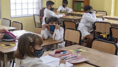 municipio de san isidro, educacion, escuela municipal malvinas argentinas, regreso a clases, aula, colegio, escuela, protocolos covid 19