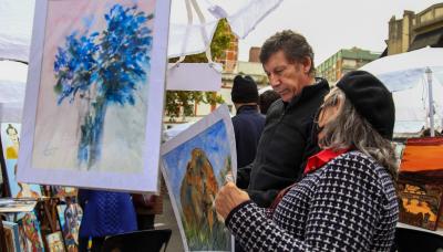 municipio de san isidro, paseo de las artes, arte, pintura, gustavo posse, martinez, estacion, artistas, artista