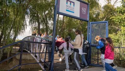VISITA ALUMNOS ISLAS SAN ISIDRO municipio de san isidro, isla, delta, alumnos, gustavo posse, lancha, rio, parana, islas