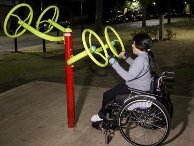 APARATOS AERÓBICOS PARA PERSONAS CON DISCAPACIDAD, municipio de san isidro