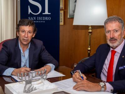 Posse y el presidente de la DAIA Posse y el presidente de la DAIA